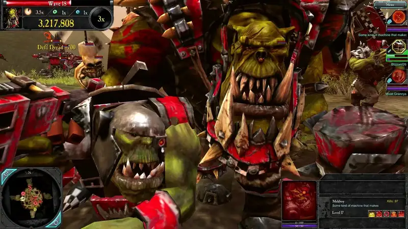 Space Marine Captain executing abilities in Dawn of War 2