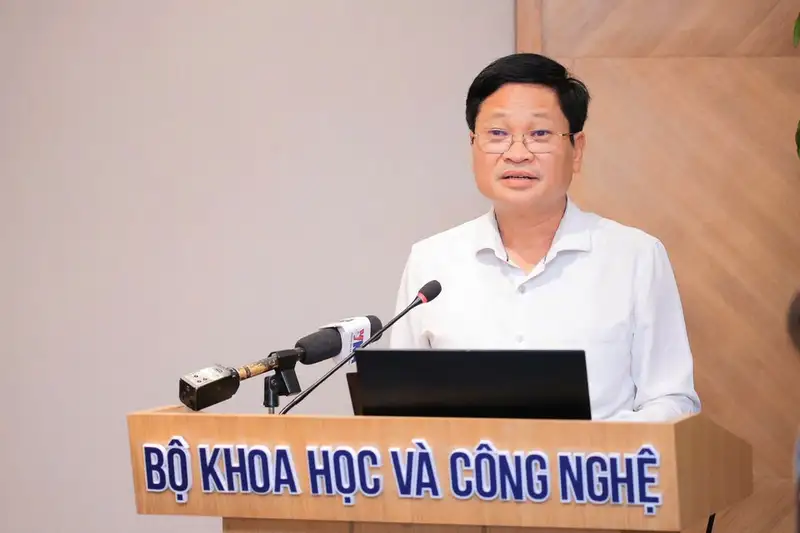 Mr. Nguyen Khac Lich at a Ministry of Science and Technology event on August 28.