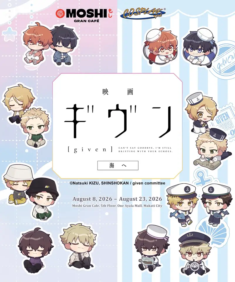 GIVEN Anime Pop-up Cafe Menu Preview