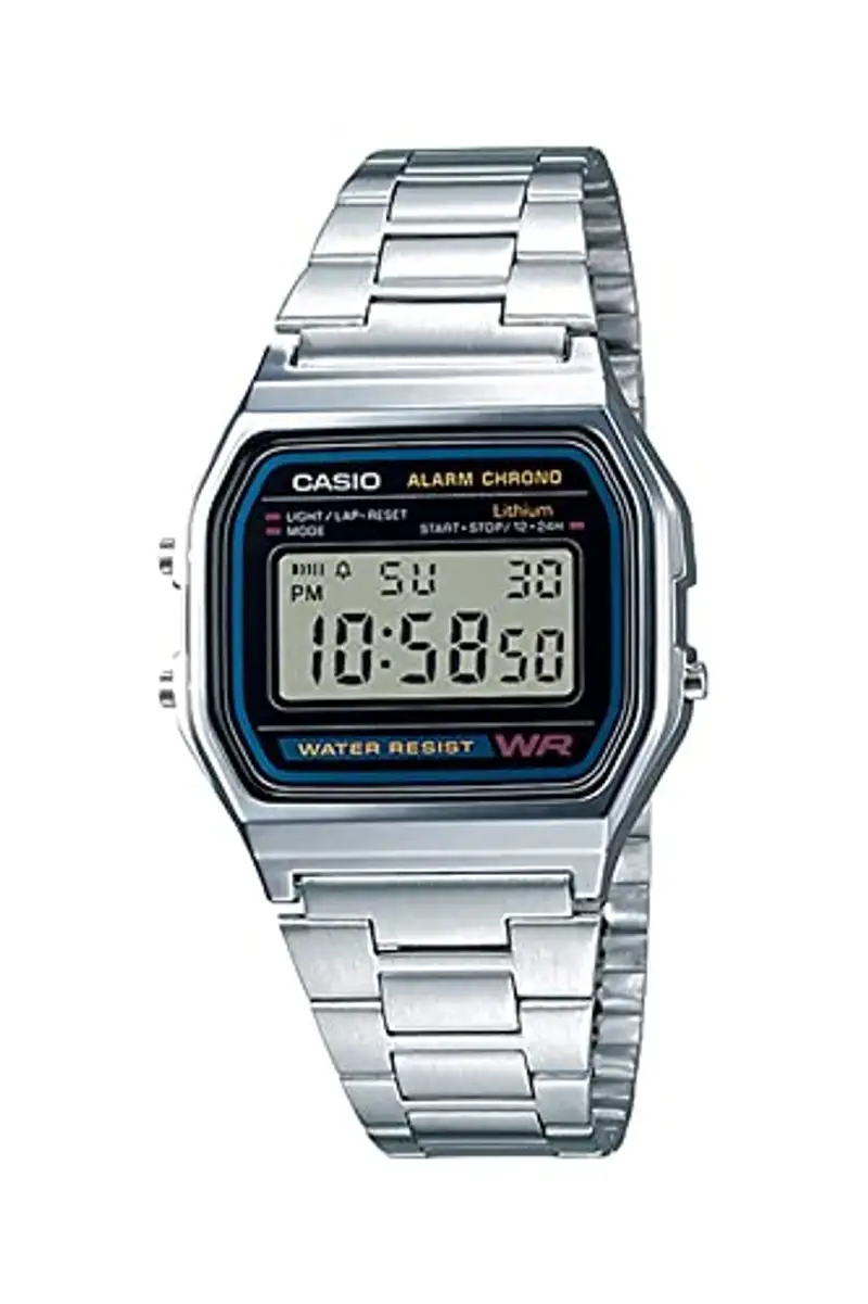 Classic Casio digital watch close up