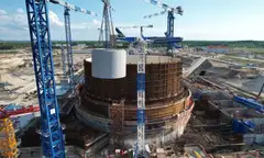 Russia Bolsters Nuclear Safety: 124-Ton Shield Installed at Advanced LAES-2 Reactor