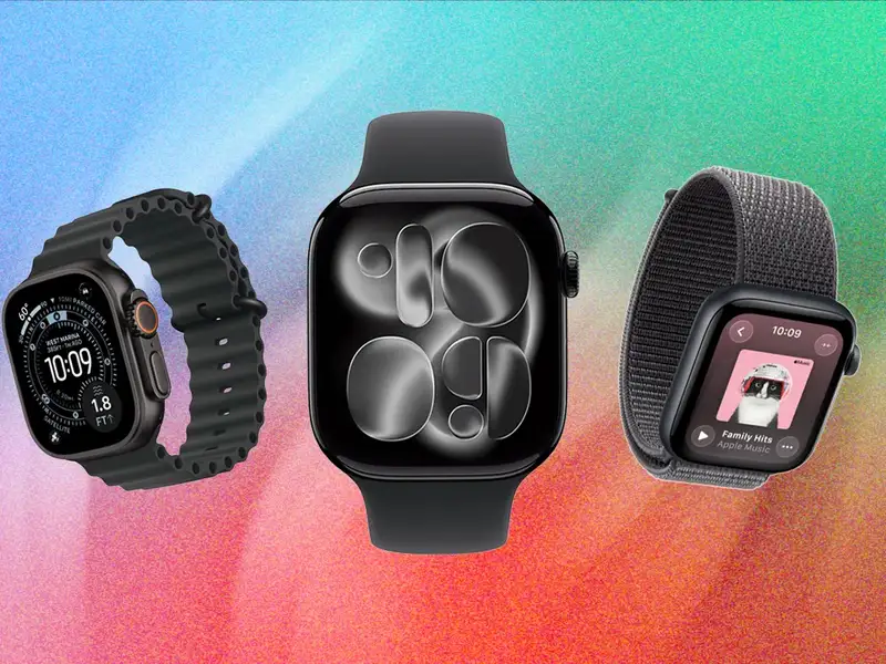 Apple Watch and AirPods ecosystem devices on display
